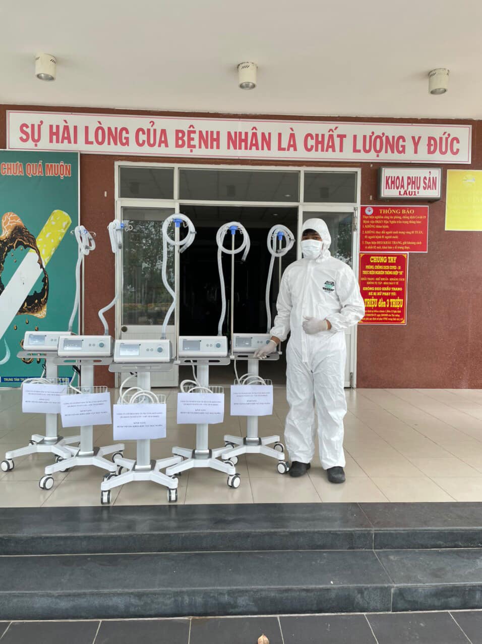 LẮP MÁY THỞ OXY LƯU LƯỢNG CAO HFNC TẠI BỆNH VIỆN ĐA KHOA KHU VỰC HẬU NGHĨA