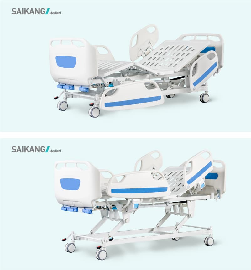 Xe cáng đẩy bệnh nhân D3D 3 tay quay