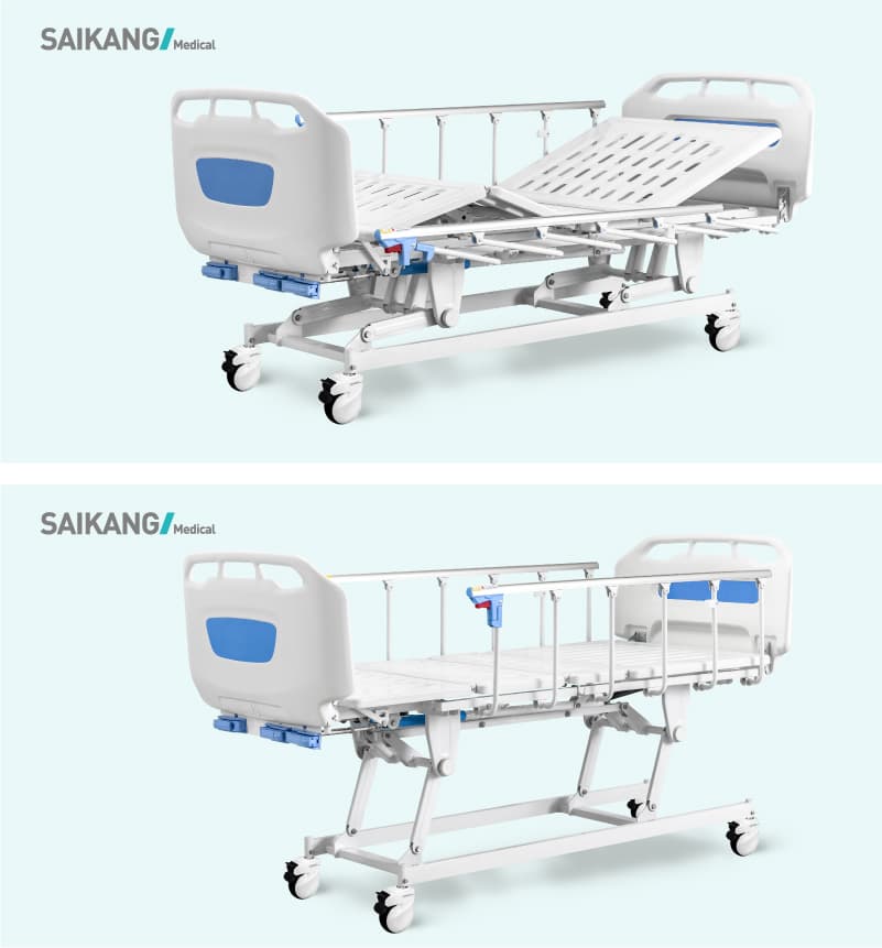 Xe cáng đẩy bệnh nhân D3W 3 tay quay